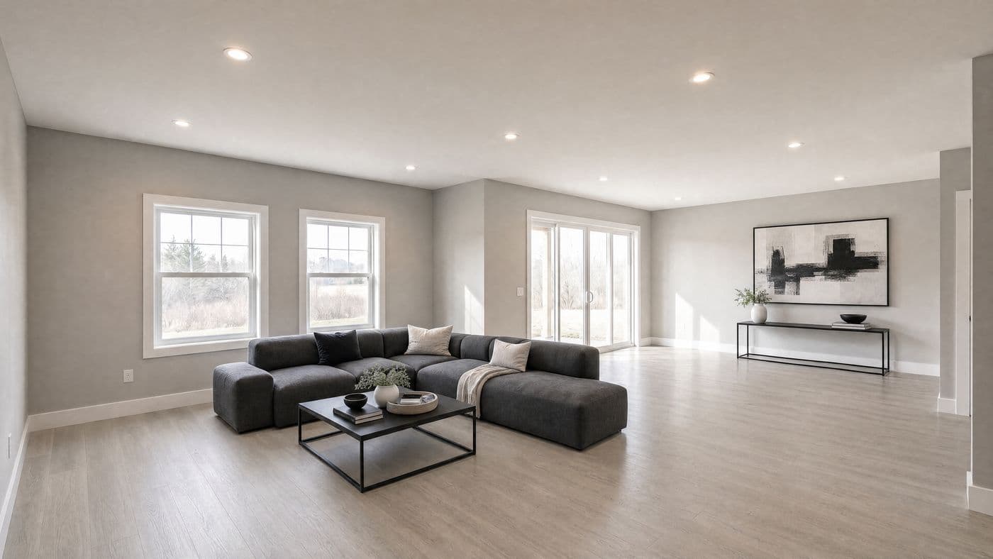 Cool Modern basement design direction