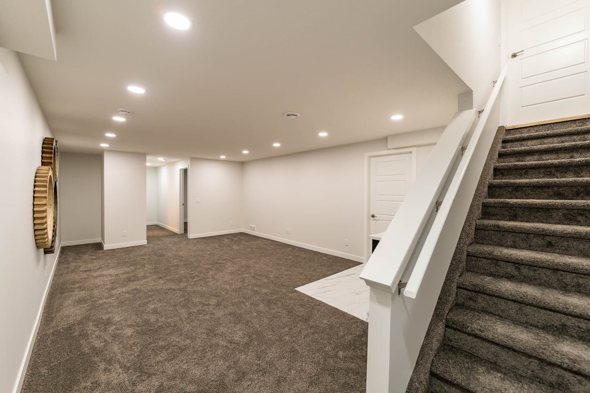 Finished Calgary basement living space