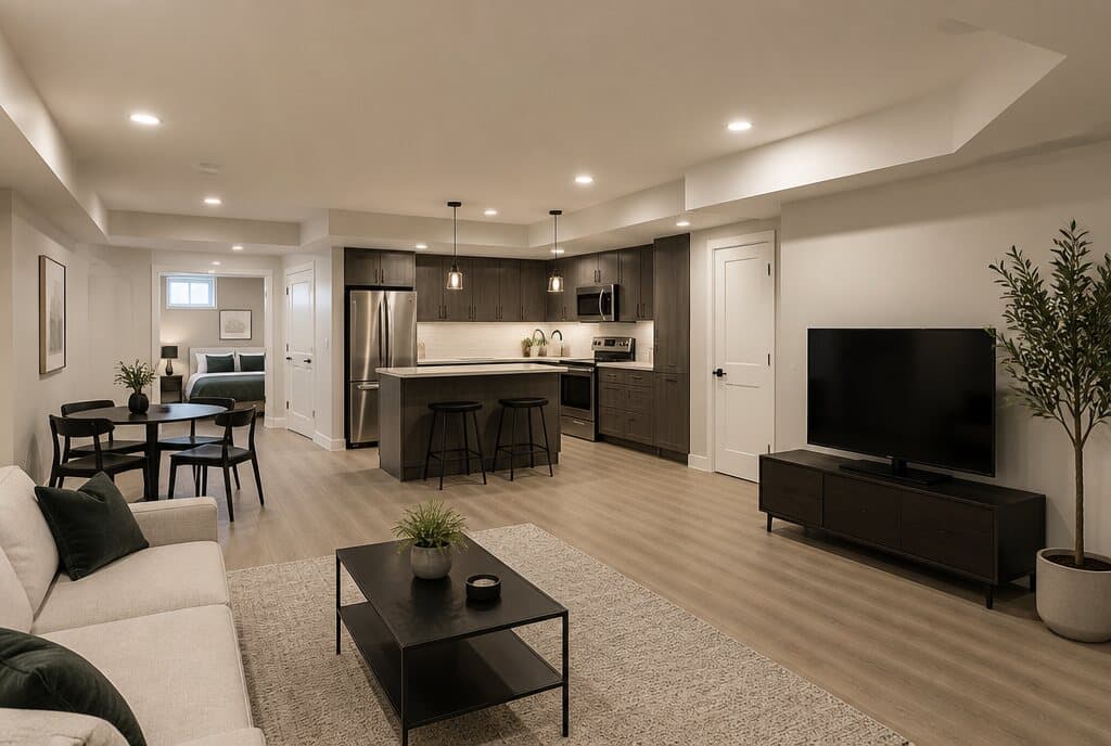 Legal secondary suite kitchen