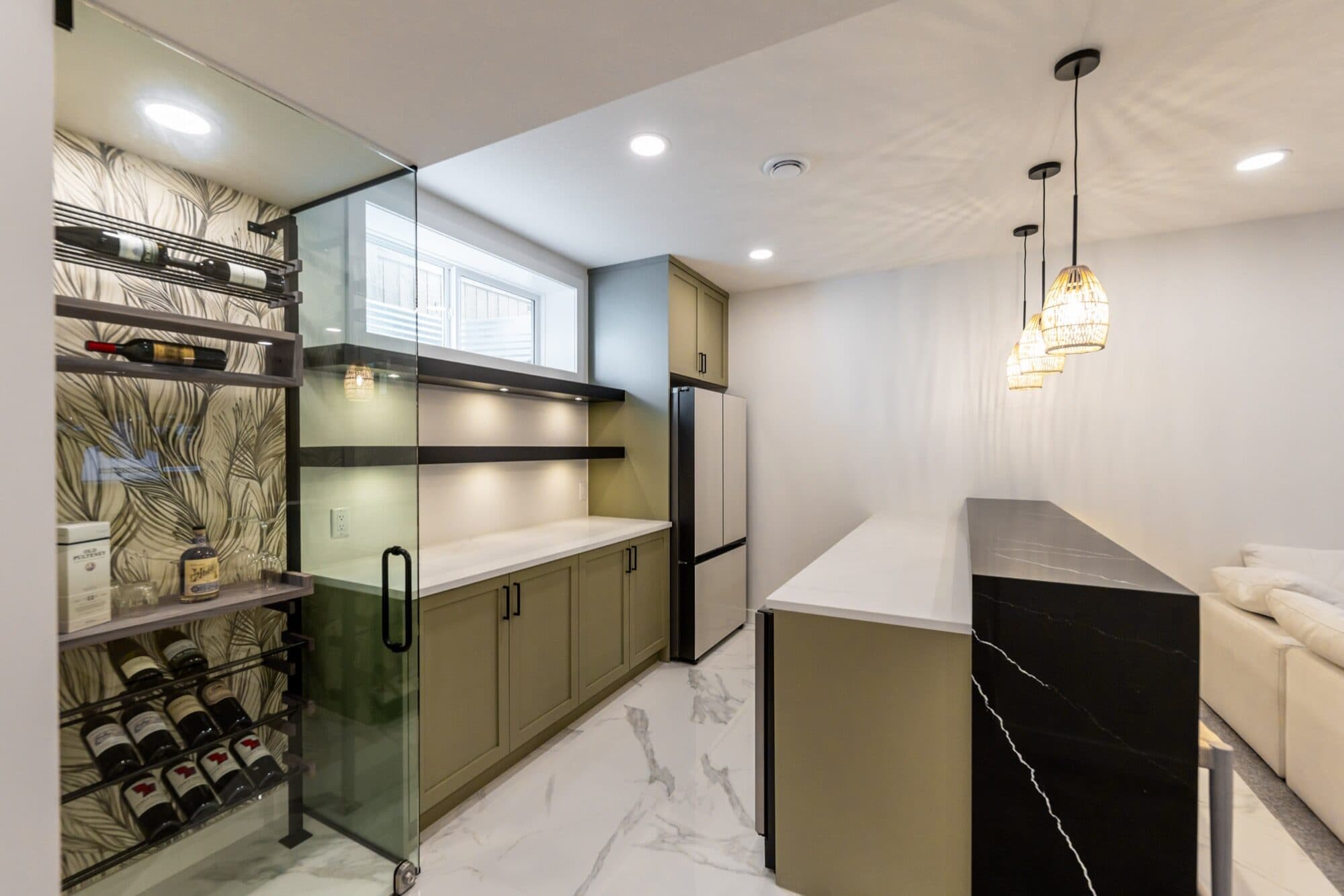 Crestmont Basement — finished Calgary basement by ReImagine Builders