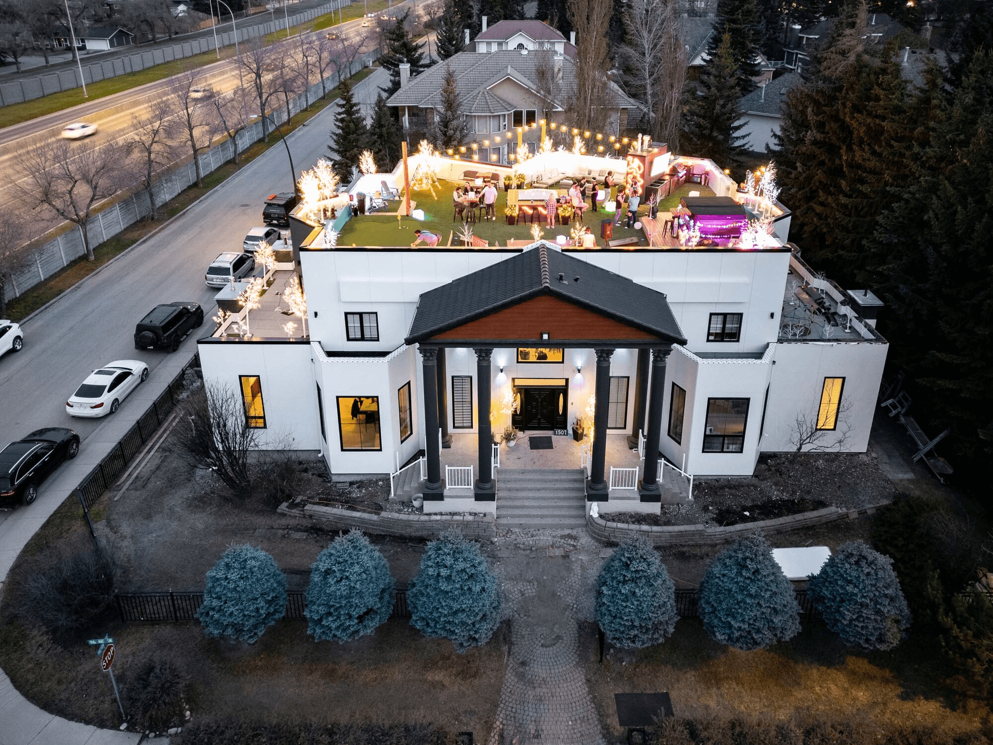 The Gargoyle House rooftop in Calgary — a ReImagine company real-estate project