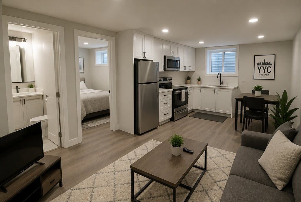 A move-in-ready legal basement suite in Calgary by ReImagine Builders